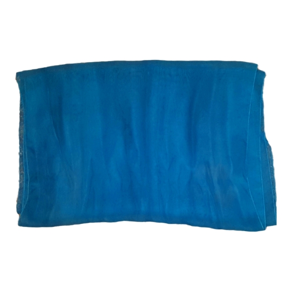 Kate Kasin Scarf Shawl Wrap 78"L x 22"W Turquoise Green - Picture 5 of 6